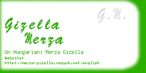 gizella merza business card